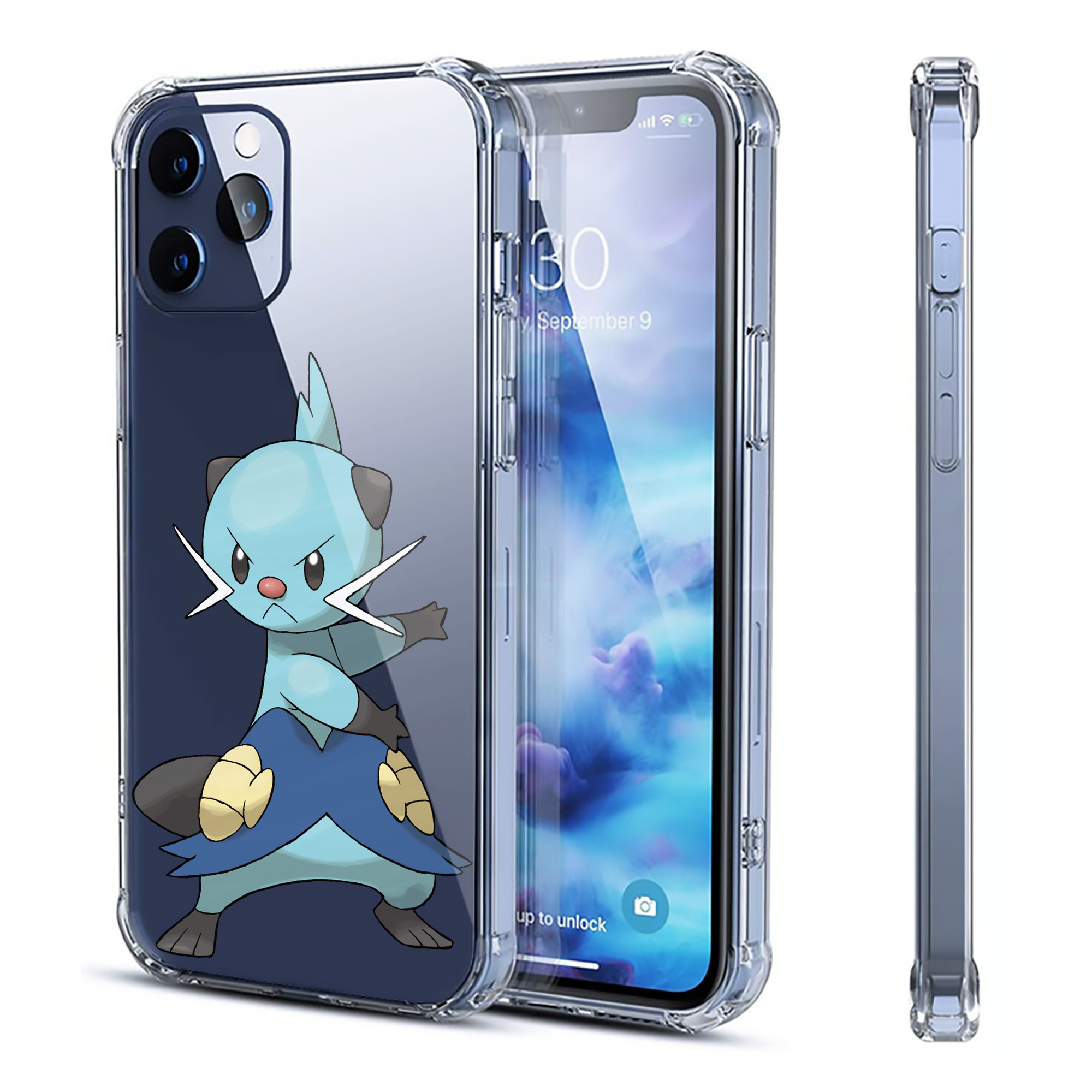 （画像用） ポケットモンスター Pokémon 【iPhone 12シリーズ対応】透明スマホケース（クリアソフトケース）